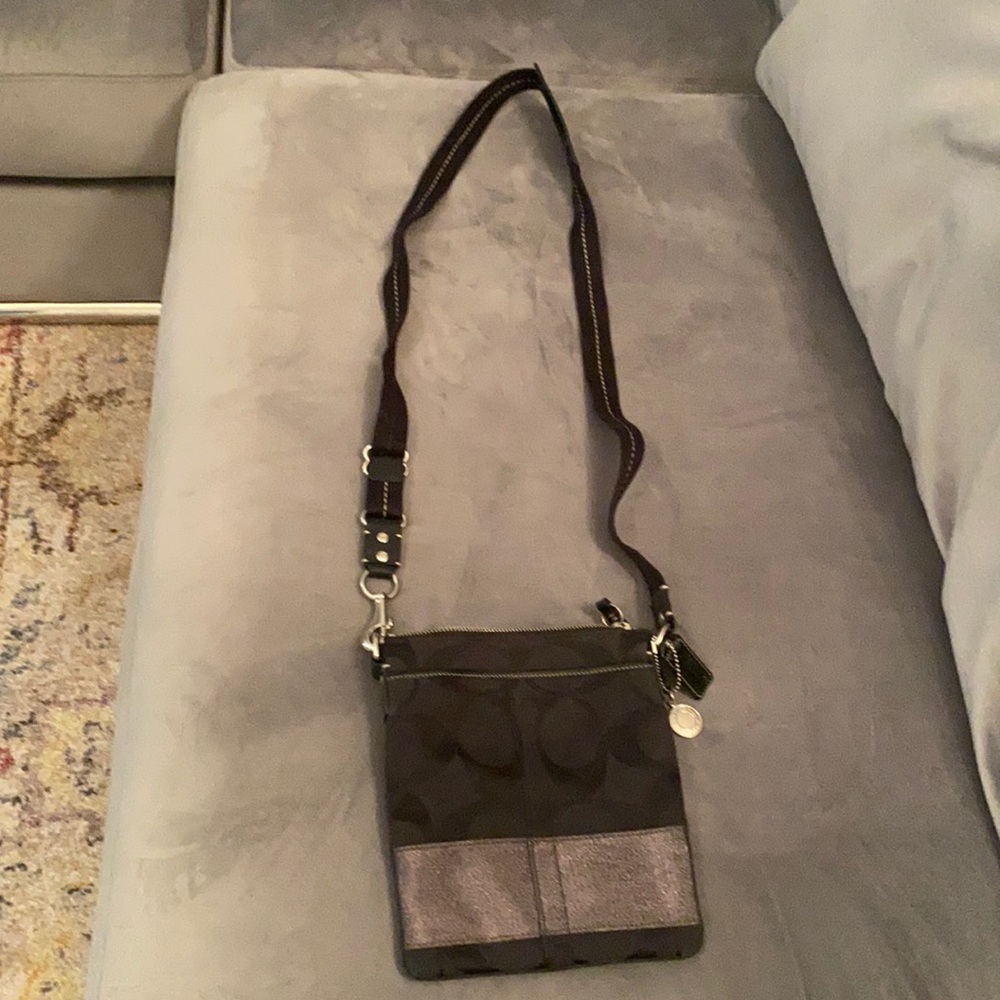 Black coach cross body